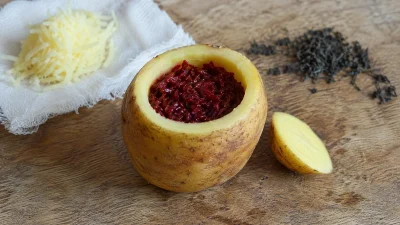 Storing Bloodworms in a Potato