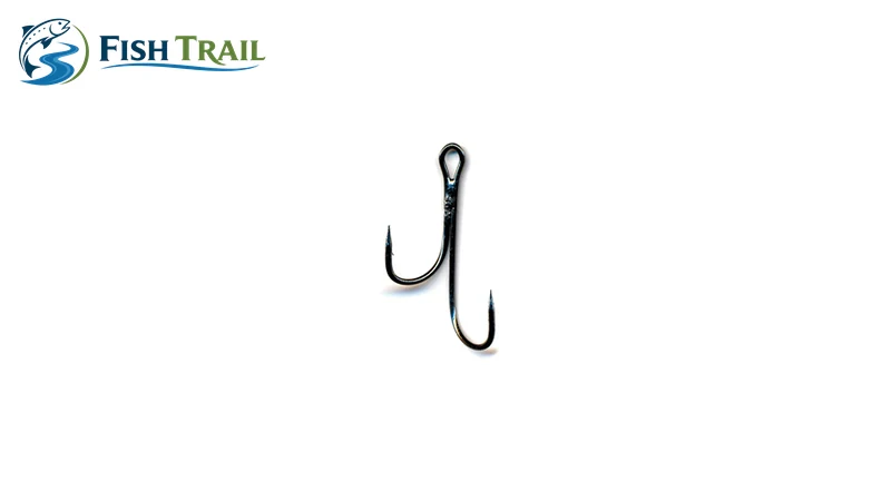 Unequal double fishing hook with a smaller retaining hook